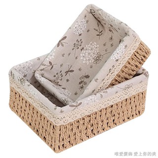 Giỏ đan lát đựng đồ xinh xắn tiện lợi