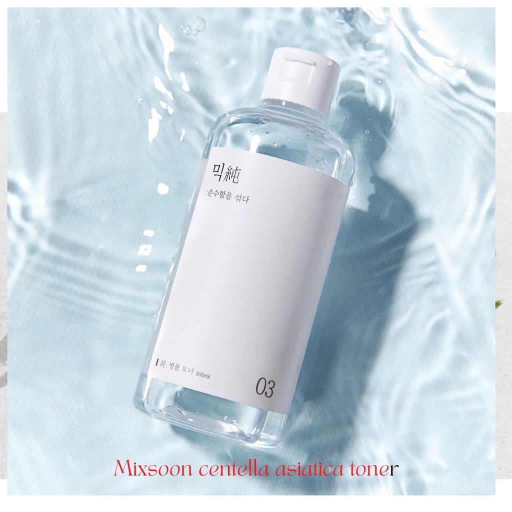 Nước hoa hồng chiết xuất rau má Mixsoon Centella Asiatica Toner