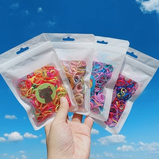 Bộ 300 thun cột tóc nhiều màu đáng yêu cho nữ