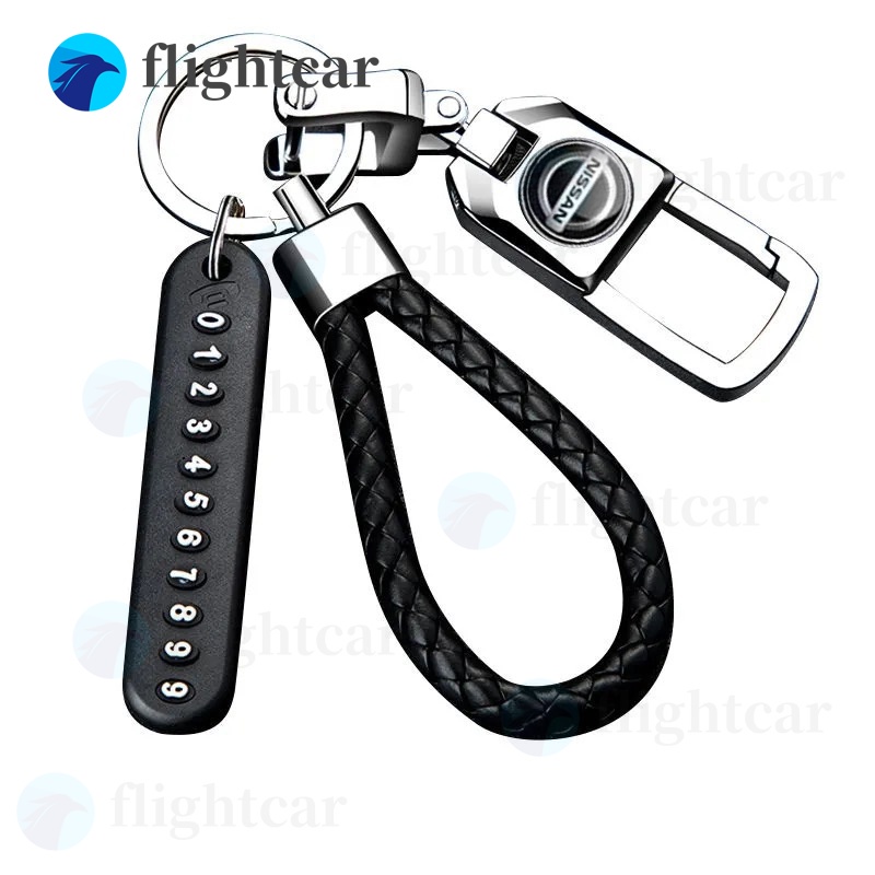 NISSAN Móc Khóa Kim Loại Hình Logo Xe Hơi Sành Điệu Thời Trang