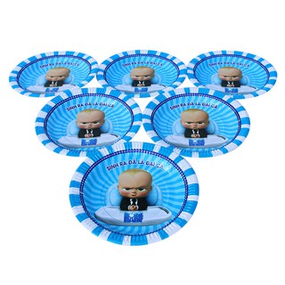 SET 6 ĐĨA GIẤY SINH NHẬT NHIỀU CHỦ ĐỀ