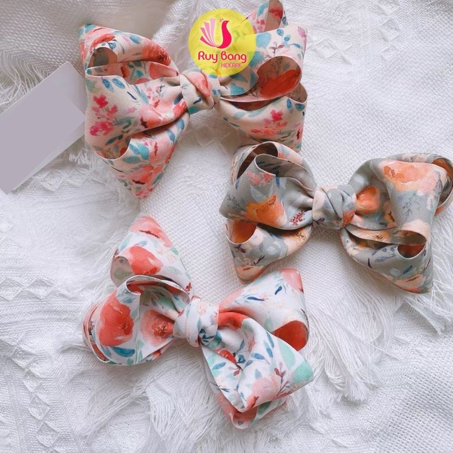 Ruy băng hoa hồng HQ dùng làm nơ bờm, kẹp tóc - RB2213