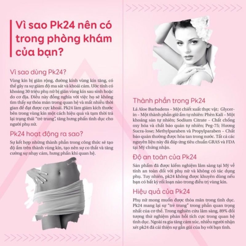 PK24 gel se khít vk chính hãng Mỹ mẫu mới