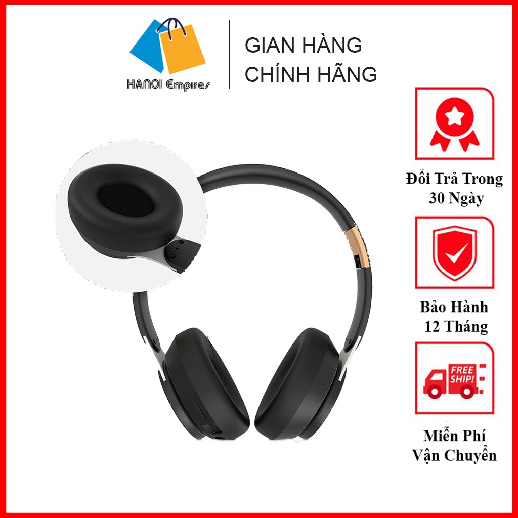 Tai nghe chụp tai Xbass, headphone bluetooth không dây hỗ trợ thẻ nhớ nghe nhạc âm thanh trung thực - Bảo hành 12 tháng