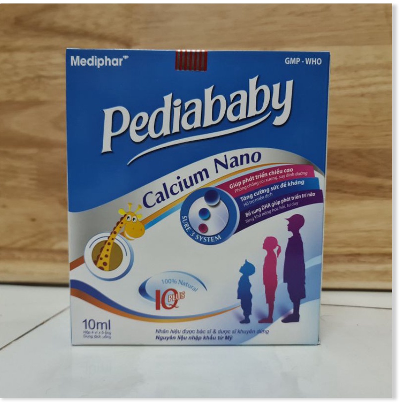 (SP HIỆU QUẢ) Pediababy calcium nano Bổ sung canxi giúp cải thiện mật độ canxi của xương, giúp xương răng chắc khỏe