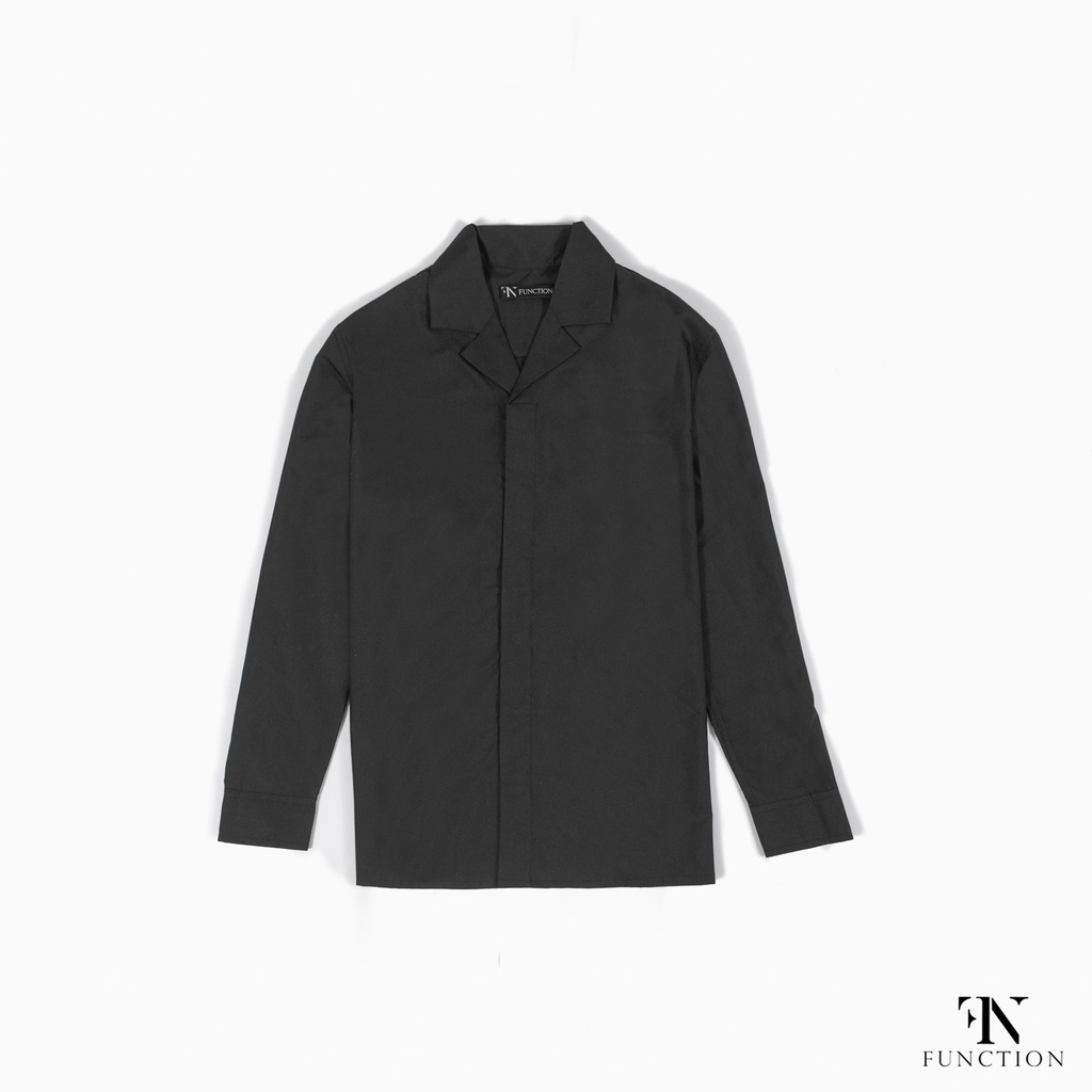 Áo Sơ mi Nam Oversized cổ Cuban tay dài FUNCTION siêu thoáng mát (Semi Oversized Cuban Shirt) | BigBuy360 - bigbuy360.vn