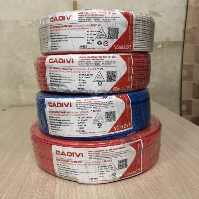 Dây điện đôi 2x32 cadivi