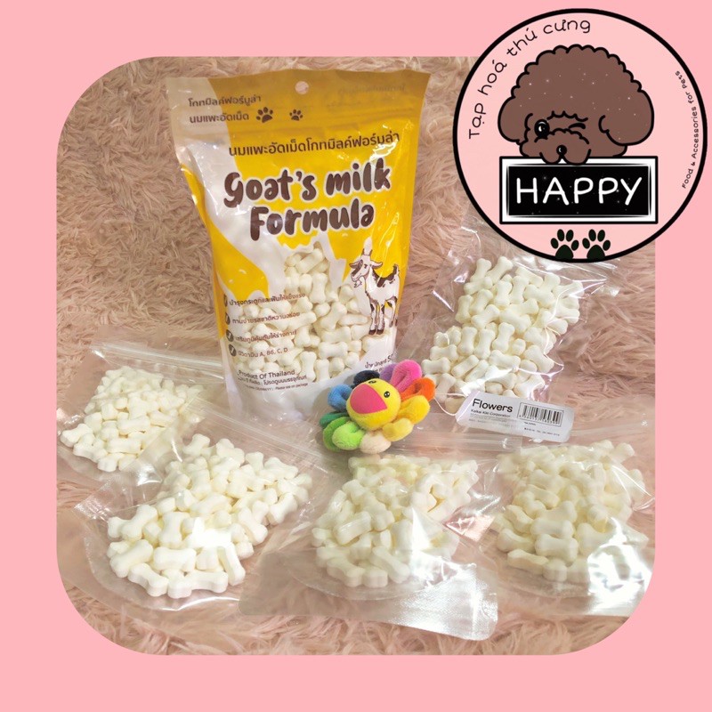 Xương sữa dê Goat's milk Formula - Kẹo sữa dê cho chó mèo [Ảnh thật] [Có sẵn]  - Tạp Hóa Thú Cưng Happy