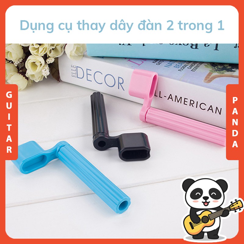 Tay quay khóa đàn guitar, Lấy chốt đàn guitar | Dụng cụ tay quay thay dây đàn guitar đa năng 2 trong 1