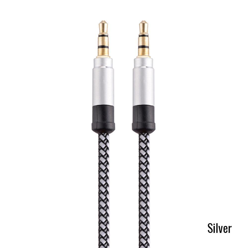 Cáp Chuyển Đổi Bảo Vệ Đầu Cắm 3.5mm Sang AUX 1M Worth Buying S1T7 Chuyên Dụng Cho Xe Hơi