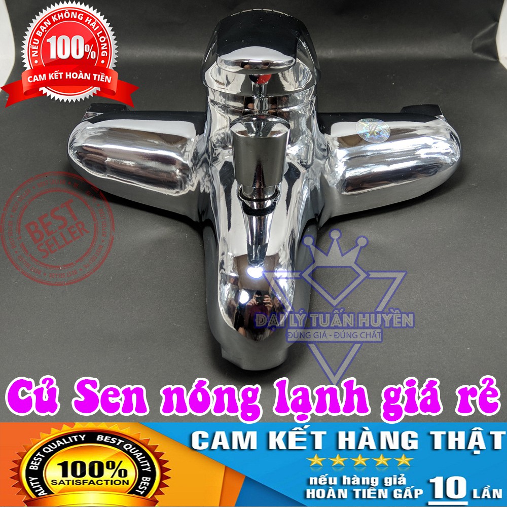 Củ sen / vòi sen nóng lạnh giá rẻ (Tặng kèm khủy chân sen)