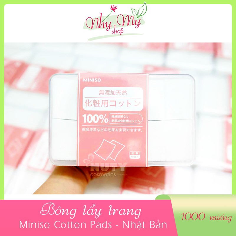 Bông tẩy trang Miniso 1000 miếng