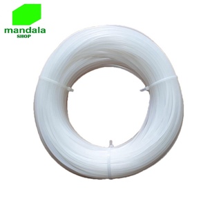1kg Dây cước cắt cỏ trắng tròn loại 5mm, dây cước cuốn đầu lưỡi phát cỏ, 100m dây phạt cực êm