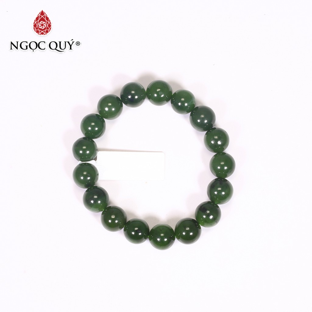 Vòng tay đá ngọc bích thiên nhiên Nephrite mệnh hỏa, mộc - Ngọc Quý