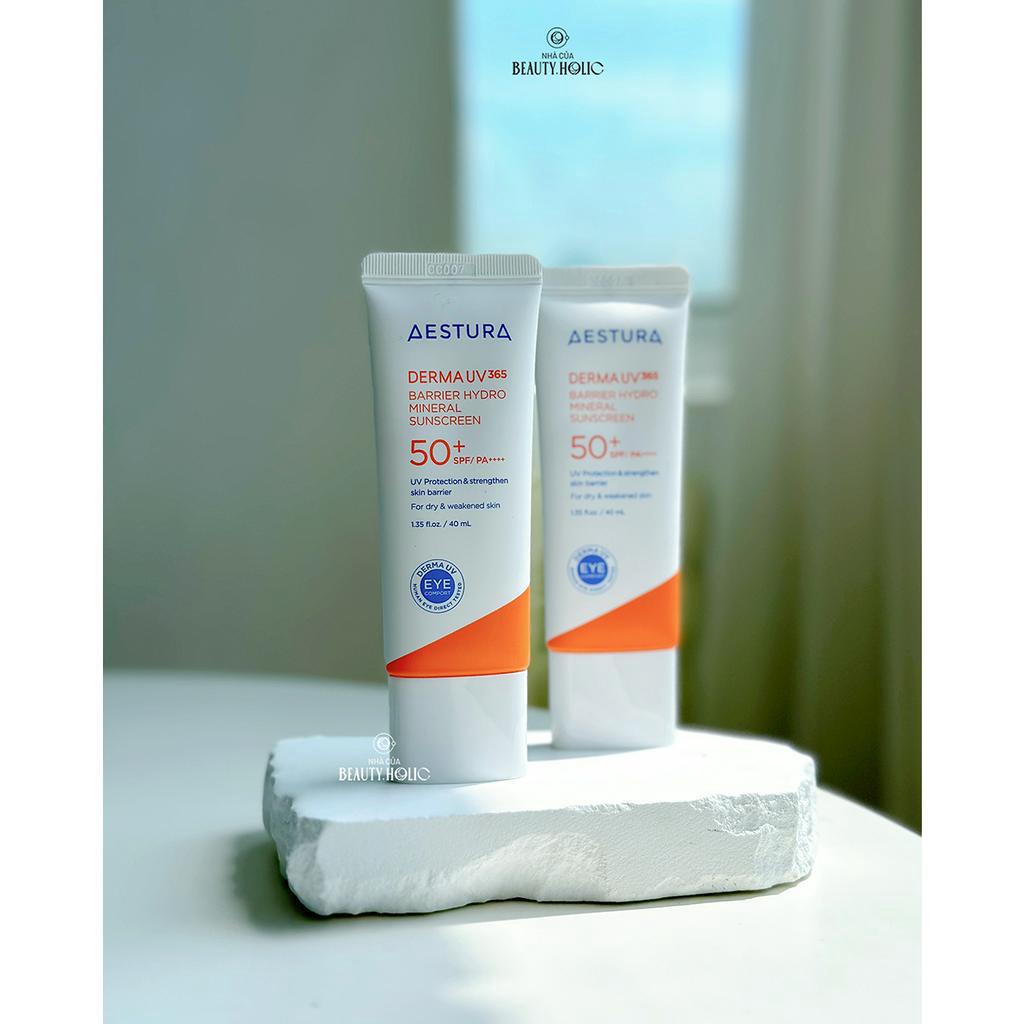 Kem chống nắng vật lý AESTURA DERMA UV365 BARRIER HYDRO MINERAL SUNSCREEN