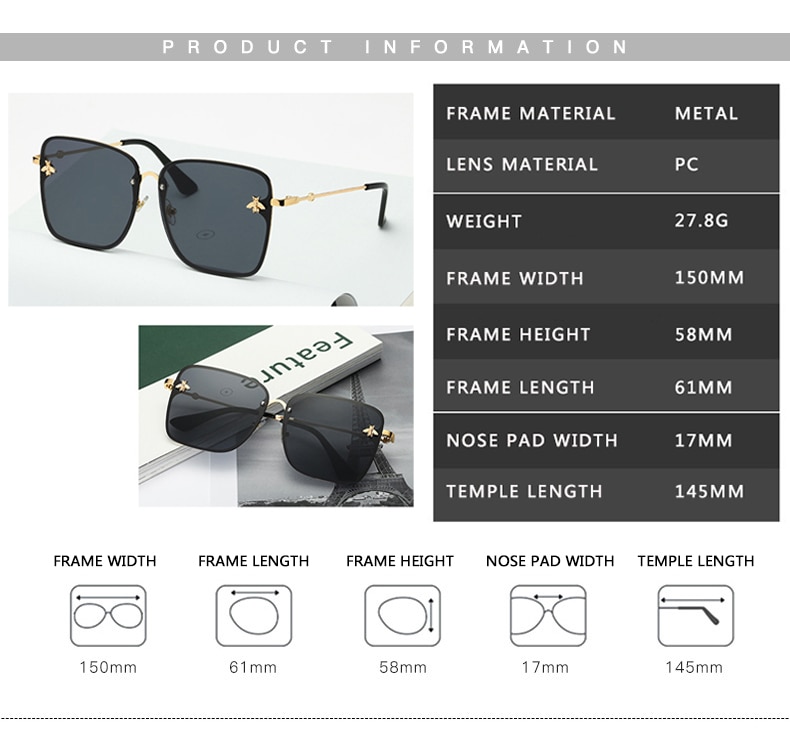 Kính Mát Thời Trang Nữ 2021 Chống Tia Uv400 | BigBuy360 - bigbuy360.vn