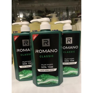 Sữa Tắm Romano Classic 650 ml ( xanh lá )