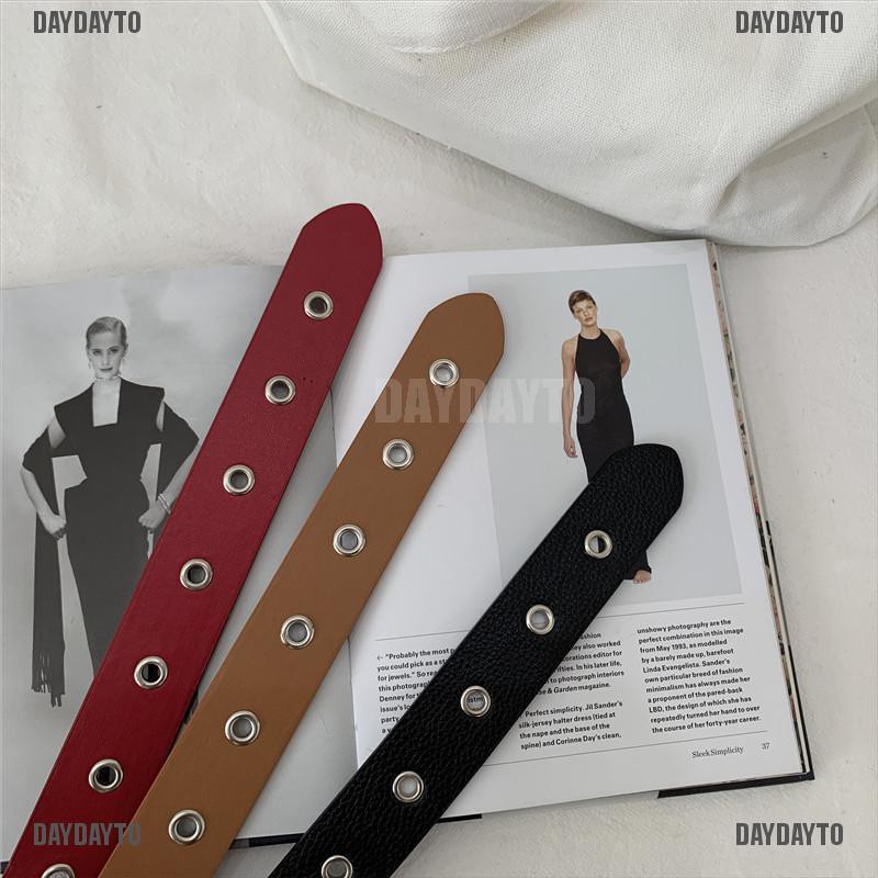 Thắt Lưng Da Khóa Tròn Thời Trang Cho Nữ