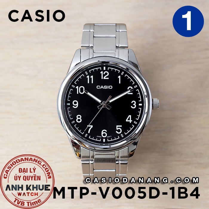 Đồng hồ nam dây kim loại Casio chính hãng Anh Khuê MTP-V005 Series (40mm)