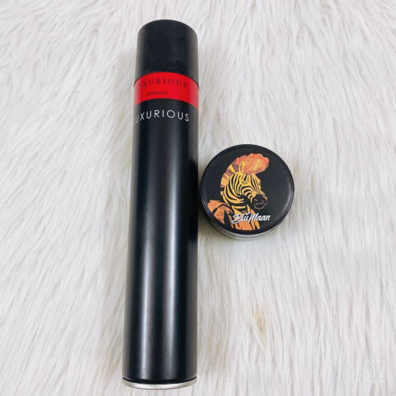 Gôm xịt tóc nam tạo kiểu giữ nếp LUXURIOUS 400ml - Sáp Vuốt Tóc Nam Bluman Ngựa Vằn Giữ Nếp Tốt