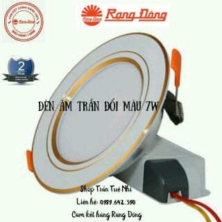 Đèn led âm trần đổi màu Rạng Đông D AT10L ĐM 90/7W