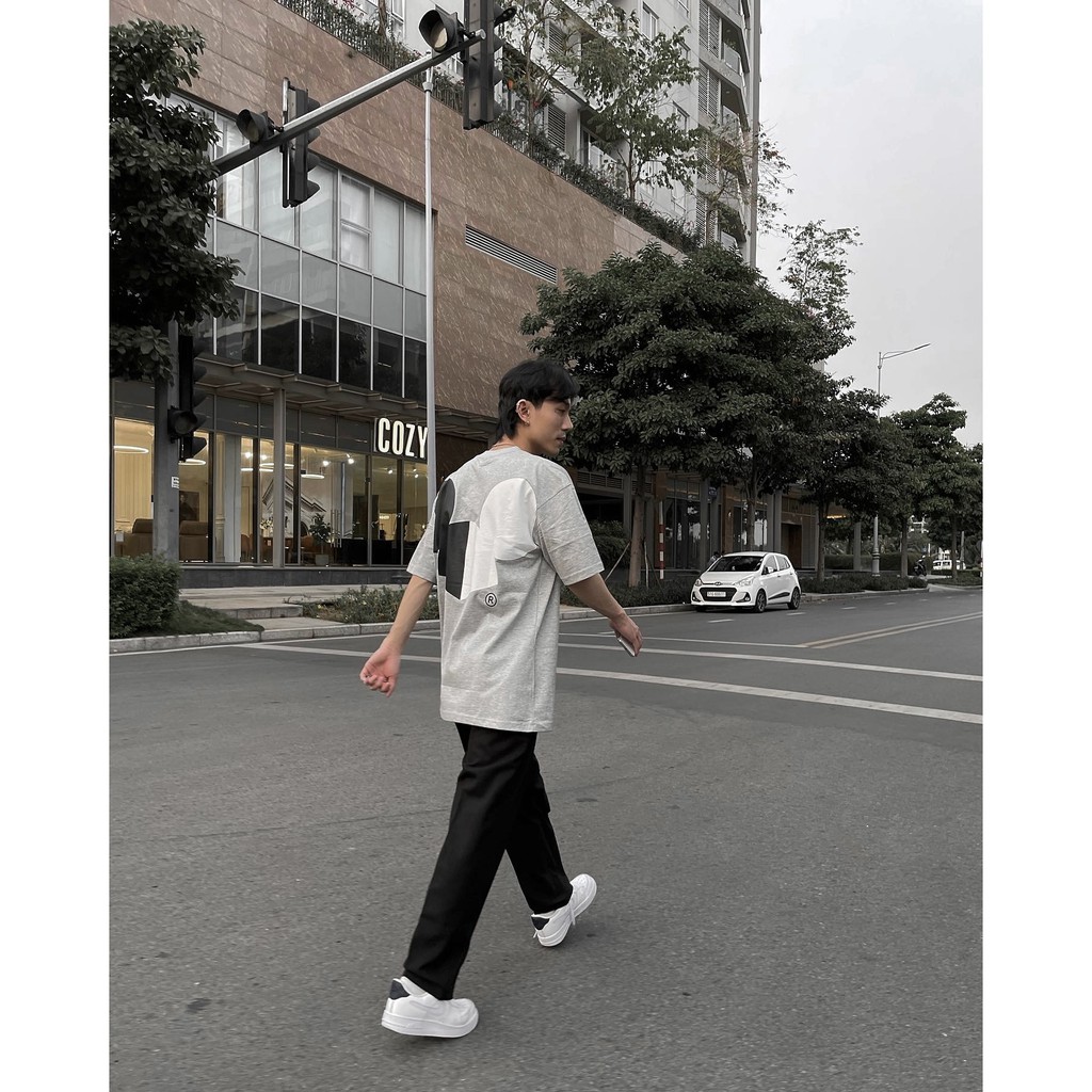 ÁO THUN BIG LOGO /xám CHUOTTRANG