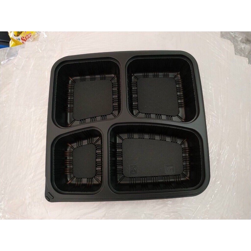 Hộp nhựa đựng cơm HT26 - Hộp đựng cơm 4 ngăn - 50 hộp | BigBuy360 - bigbuy360.vn