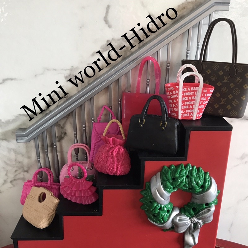 Túi xách, ví cho búp bê barbie, licca, xinyi, 1/8, 1/6. Mã Túi A