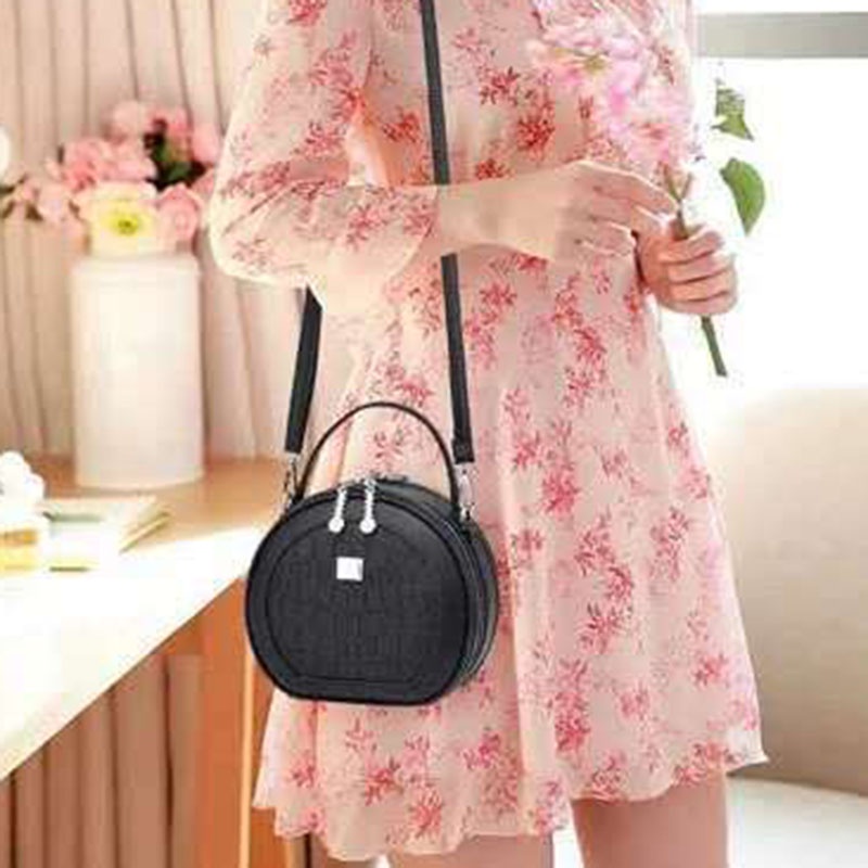 Túi Xách Tròn Nhỏ Xinh Thời Trang Dễ Phối Đồ Cho Nữ