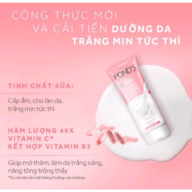 Sữa rửa mặt Pond's UpTone - Pond's Đất Sét 40gr