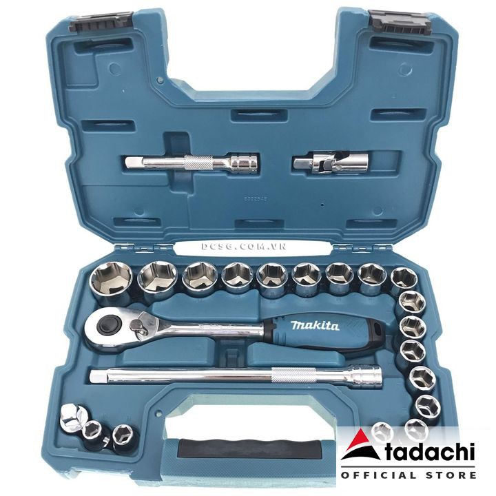 Bộ cần siết tự động &amp; đầu tuýp Makita B-65589 (23 chi tiết)