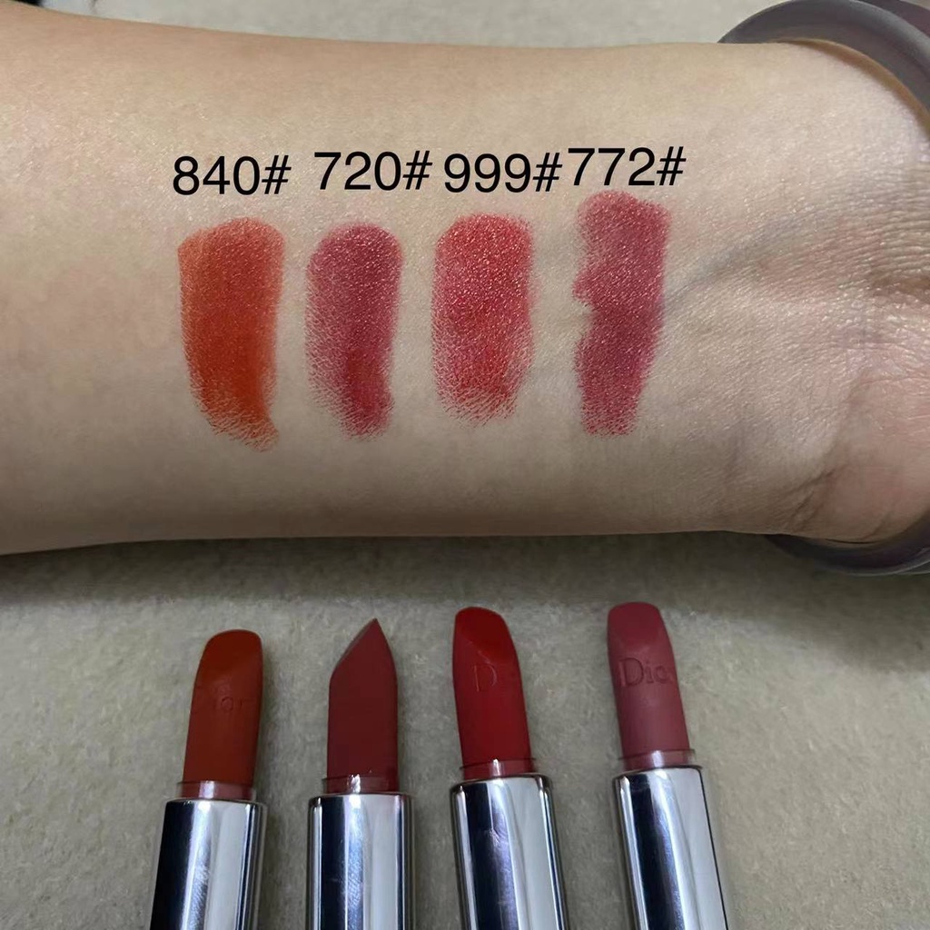 Set 4 Son Môi Dior 2021 Kích Thước 1.5g Họa Tiết Giáng Sinh