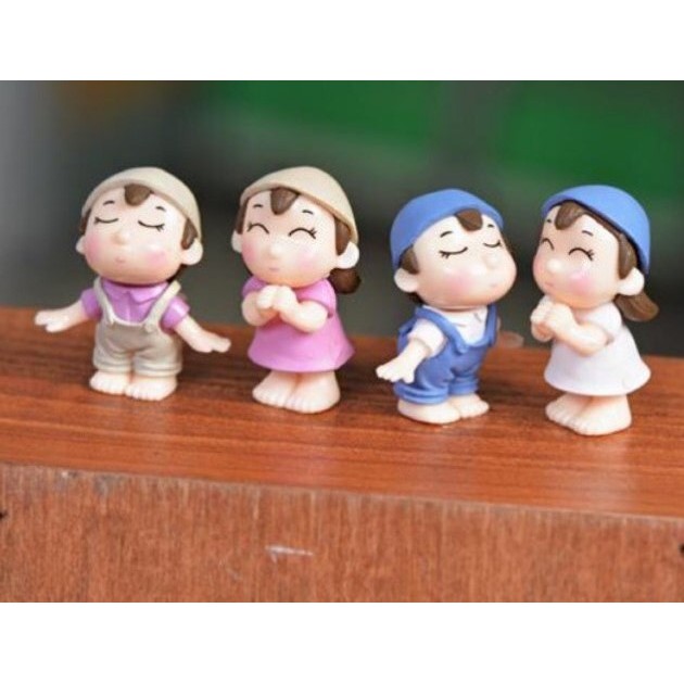 Cặp Đôi Nông Dân tiểu cảnh mini