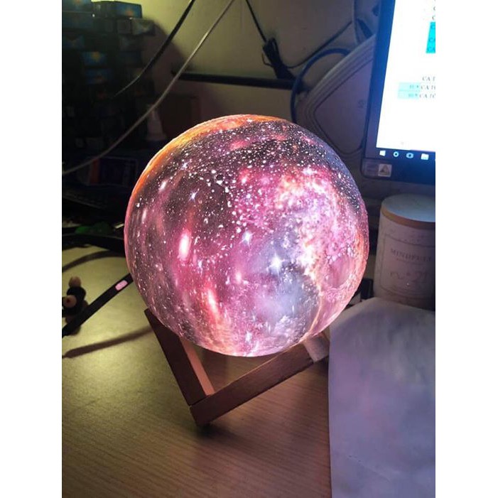 Đèn ngủ mặt trăng 20cm, Đèn trang trí Moon Light 3D