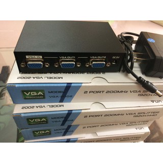 Bộ chia VGA 1 RA 2 loại tốt chống nhiễu kèm adaptor