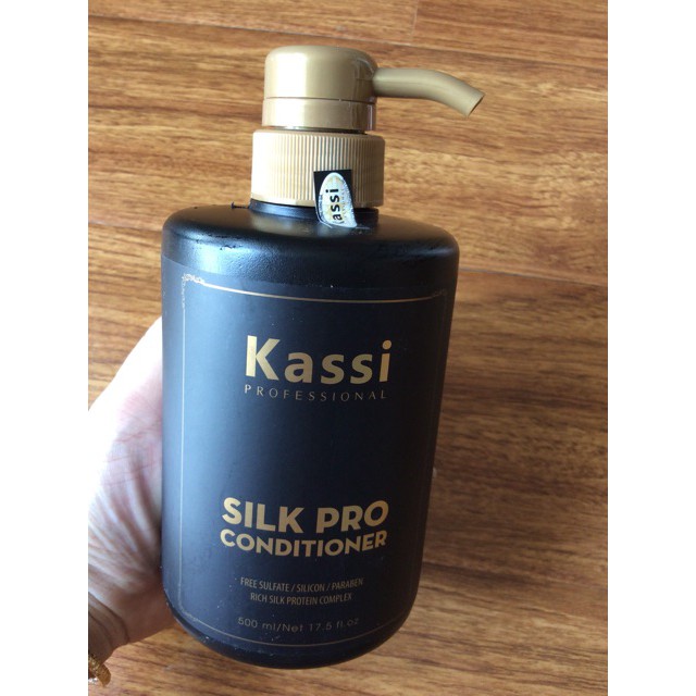 Dầu xả phục hồi tóc hư tổn Kassi Silk Pro 500ml, hàng công ty