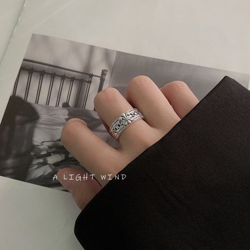 Nhẫn Hở Hình Hoa Xinh Xắn Thời Trang  191113Nhẫn Thời Trang Đơn Giản Dễ Phối Đồ Dành Cho Cặp Đôi