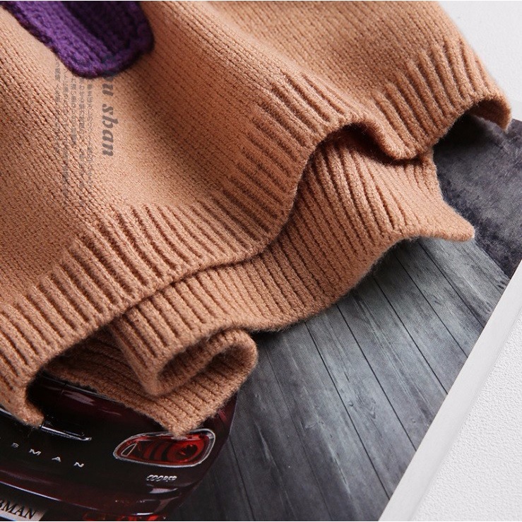 AL3069 - Áo len cổ tròn cho bé gái từ 2-3 tuổi hàng nhập