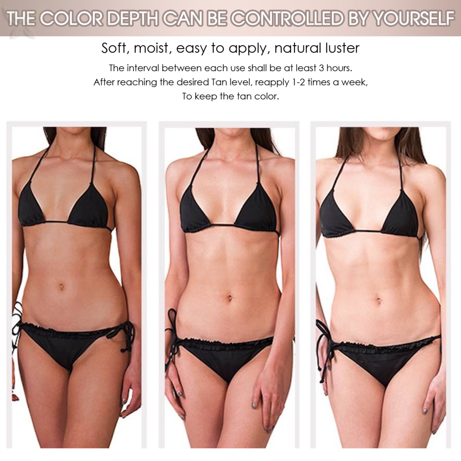Kem nhuộm da đầu nhấn Tanning Mousse Solarium Mak trang điểm 60ml