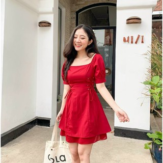 ĐẦM CỔ U ĐAN DÂY