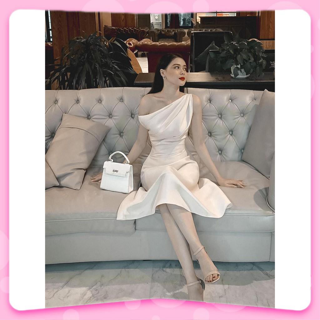 Đầm Nữ, Đầm dự tiệc lệch vai xòe sang trọng quý phái thời thượng V | BigBuy360 - bigbuy360.vn