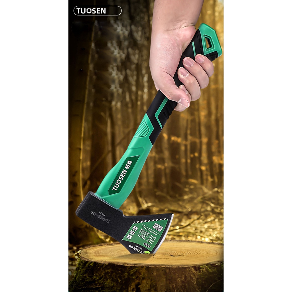 Búa rìu 1kg, Rìu cán xanh TUOSEN