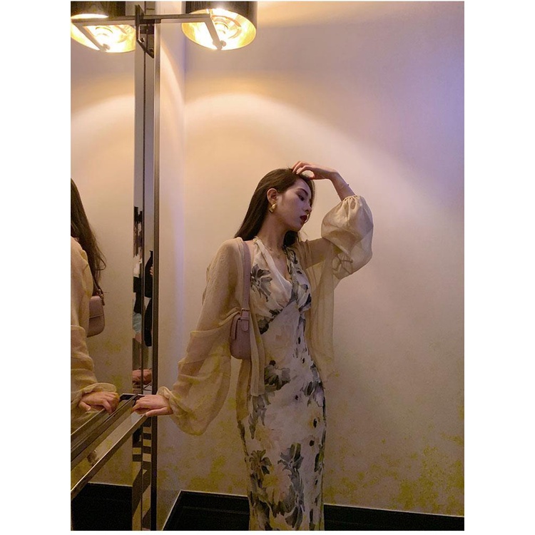 Đầm Cổ Chữ V In Hoa Thiết Kế Mới Quyến Rũ Thời Trang Mùa Hè Dành Cho Nữ Size S-2Xl | BigBuy360 - bigbuy360.vn