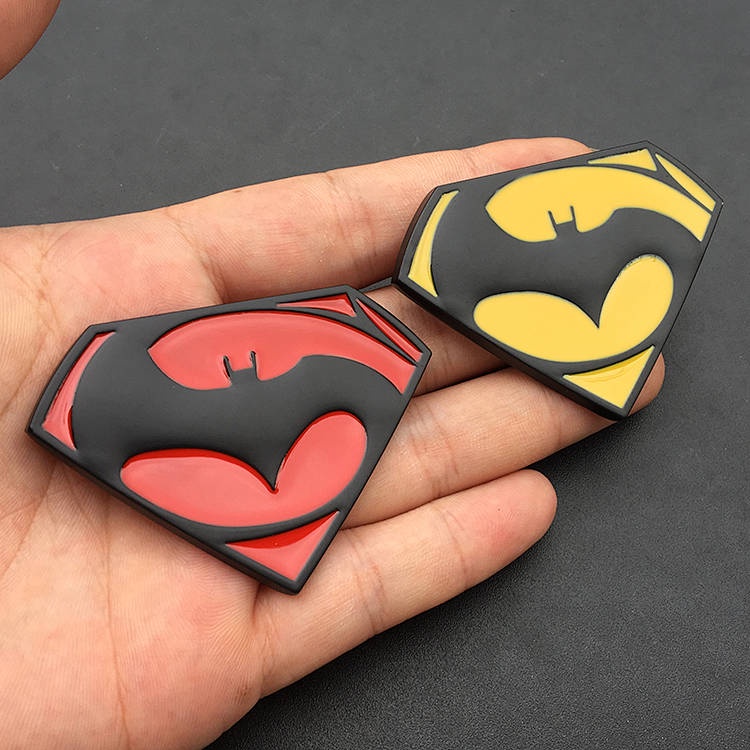 Miếng Dán Kim Loại Hình Logo Batman Trang Trí Xe Hơi