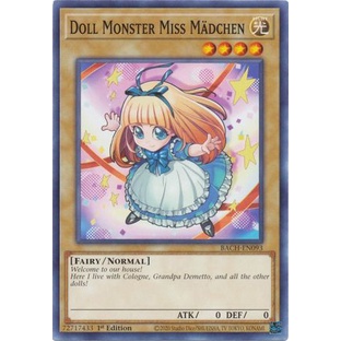 Thẻ bài Yugioh - TCG - Doll Monster Miss Maiden / BACH-EN093'