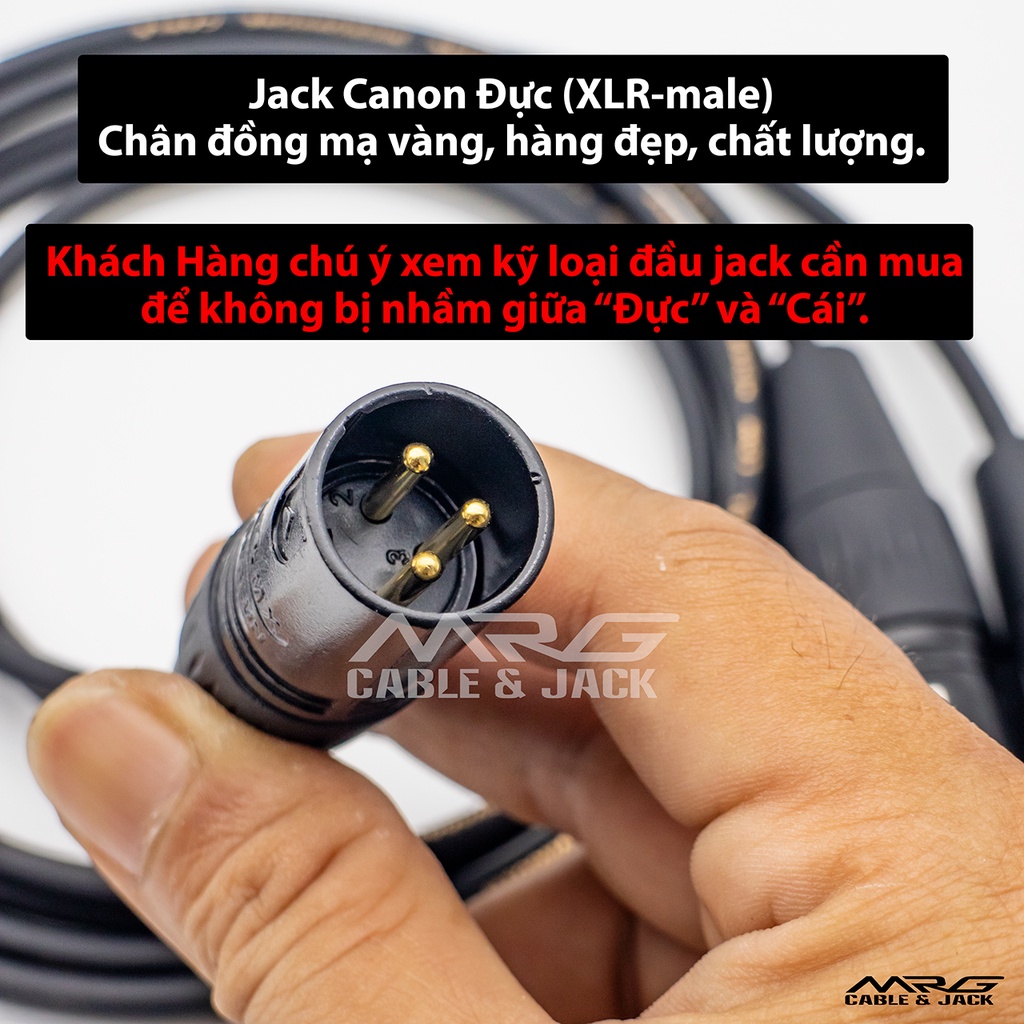 Dây 1 Đầu Canon Đực Ra 2 Đầu Canon Cái - MrG