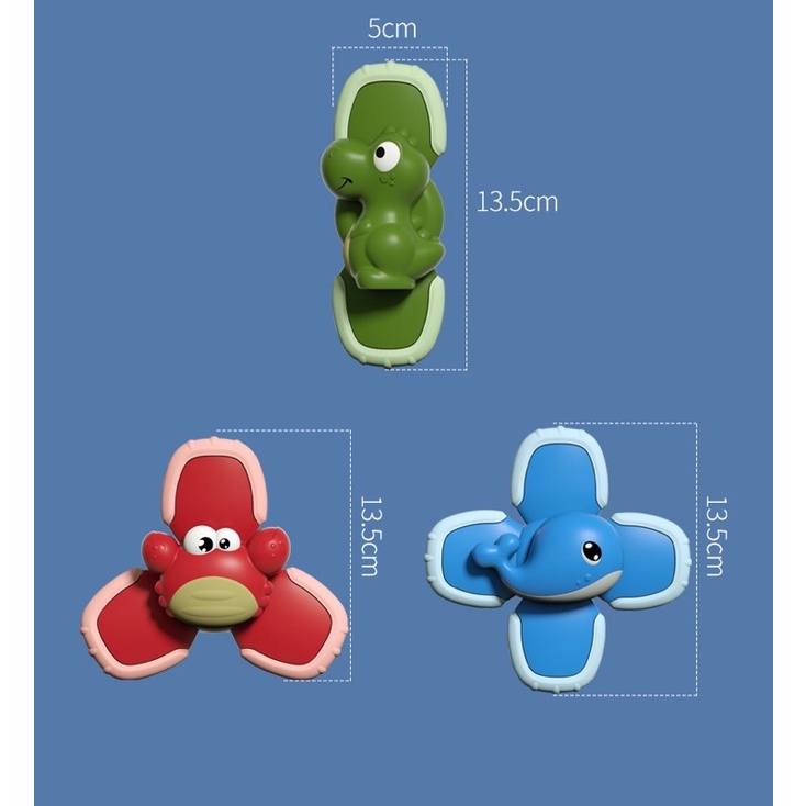 Con quay Spinner cute Hoạt hoạ đáng yêu dán tường chống nước Ca voi đồ chơi cho bé xả Stress giảm áp lực