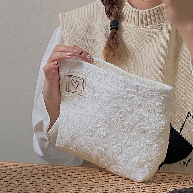 Túi đựng mỹ phẩm du lịch cỡ lớn thiết kế đơn giản dễ thương