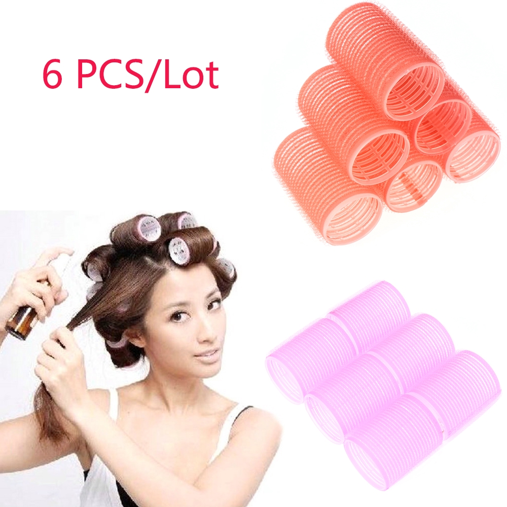 Set 6 lô cuốn tóc tạo kiểu xoăn tự nhiên tiện dụng