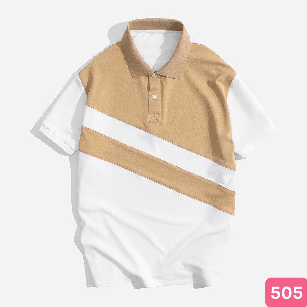 Áo thun nam polo cổ trụ màu đen trắng chất vải cotton dày dặn co giãn tay ngắn, phông nam đẹp Hado1099 nhiều mẫu